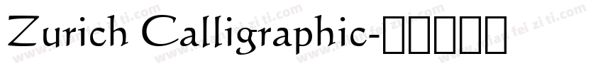 Zurich Calligraphic字体转换